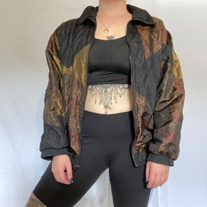 🖤 VINTAGE FLORAL WINDBREAKER JACKET 🖤